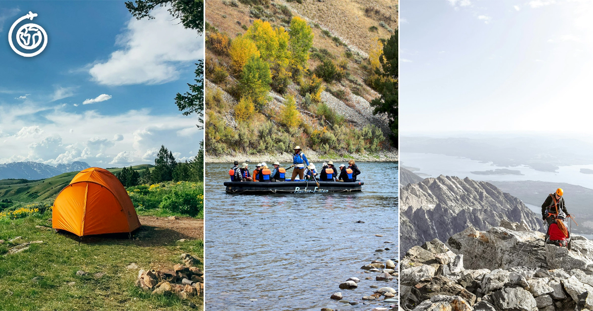 Hiking, camping and boating Activities in Grand Teton National Park